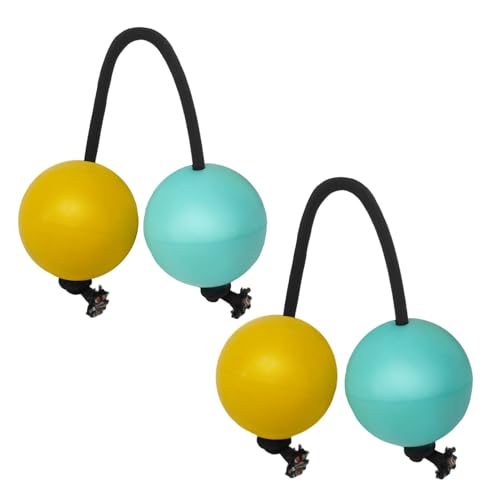 Rhythm Sandbälle Asalato Shaker ansprechendes afrikanisches Musikinstrument-Set (blau + gelb) von Getdoublerich