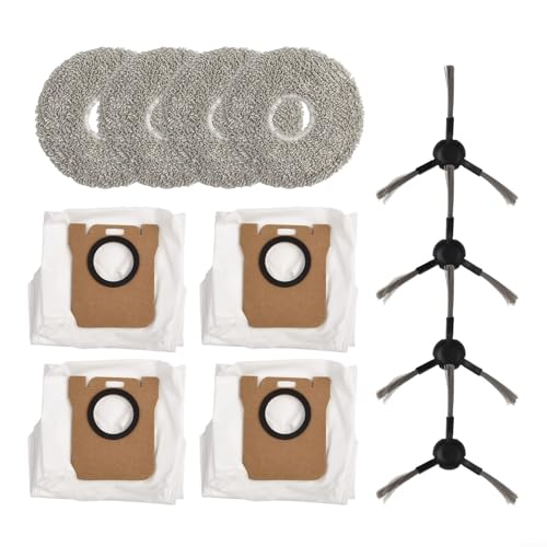 Roboter-Staubsauger-Zubehör-Kits, Wischmopp-Kleidung, Staubbeutel, Seitenbürste für P20 PRO, Ersatzzubehör für Saugroboter (A) von Getdoublerich