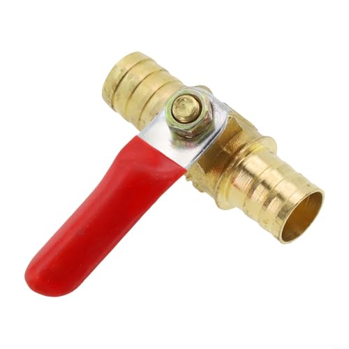 Robuster Messing-Kugelhahn mit Schlauchstutzen für Flüssigkeitssysteme (12 mm) von Getdoublerich