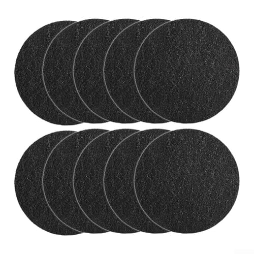 Runde Aktivkohlefilter für Küchenkompostbehälter, 8 Stück für lang anhaltende Frische und Sauberkeit (rund: 165 x 65 x 10 mm) von Getdoublerich