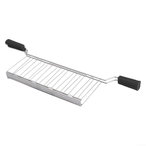 Sandwich-Käfig-Clip Verwandeln Sie Ihren Toaster zum gleichmäßigen Toasten von Brötchen, Bagels und Snacks mit hitzebeständigen Griffen (schwarz) von Getdoublerich