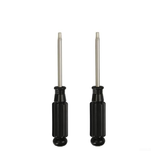 Schraubendreher-Bit-Set, Schraubendreher Chrom-Vanadium-Legierungsstahl für T30 für Kopf, manipulationssicher, Sicherheitsschraube, Bolzenlochschraubendreher (25, 2 Stück) von Getdoublerich