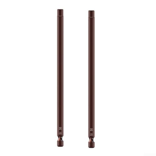 Schraubendreher-Bit-Set, professionelles magnetisches Schraubendreher-Bit-Zubehör-Set, 2 Stück, 150 mm, legierter Stahl, magnetische Sechskantkopf-Schraubendreher-Bits (6 mm) von Getdoublerich