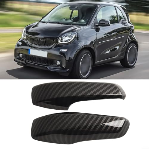 Set mit 2 Kohlefaser-Türgriffabdeckungen für Smart 451, einfache Installation von Getdoublerich