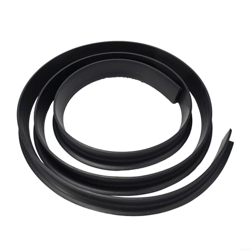 Silikon-Nassraumböden, Wasserbarriere, Badezimmer-Rückhaltestreifen, Trocken- und Nass-Trennung, Silikon-Dichtungsstreifen für lockenlose Duschen (schwarz, 200 cm) von Getdoublerich