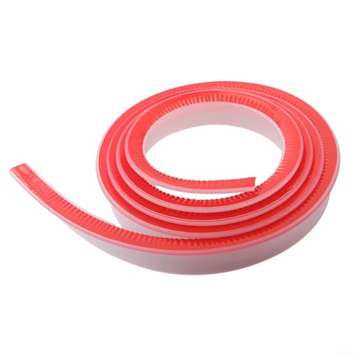 Silikon-Nassraumböden, Wasserbarriere, Badezimmer-Rückhaltestreifen, Trocken- und Nass-Trennung, Silikon-Dichtungsstreifen für lockenlose Duschen (transparent, 200 cm) von Getdoublerich