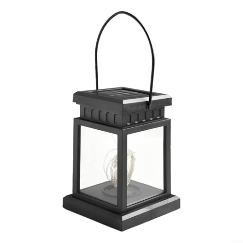 Solar Laterne für Außen Garten Dekoration Wasserdichte Tischlampe mit Integriertem Solarpanel und funkelnden LED-Lichtern (002) von Getdoublerich
