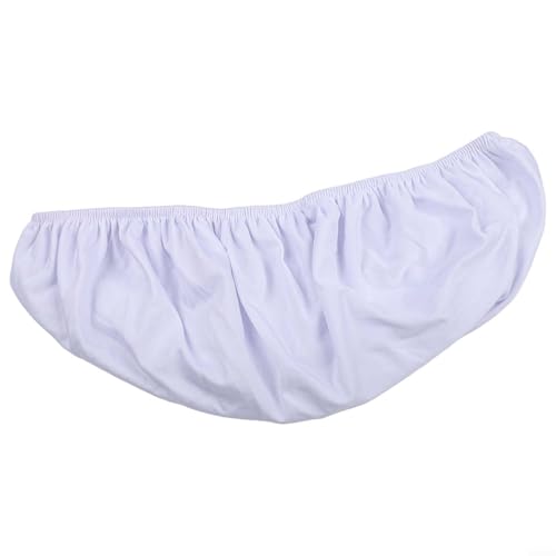 Spandex Stuhl-Sitzschoner für Hochzeiten, Esszimmer und Bankette, einfach dehnbar, Weiß Spandex Stuhl-Sitzschoner für Hochzeiten, Esszimmer und Bankette, einfach dehnbar, Weiß von Getdoublerich