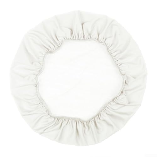 Spandex Stuhl-Sitzschoner für Hochzeiten, Esszimmer und Bankette, einfache Stretch-Passform, Beige von Getdoublerich