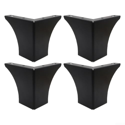 Stilvolle Sofa-Beine aus Metall, perfekt zur Verbesserung der Höhe und des Designs Ihrer Möbel in jedem Raum (schwarz) von Getdoublerich