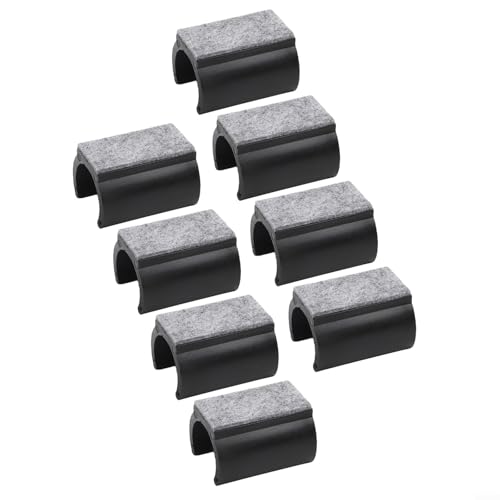 Stuhlbeinschoner mit Geräuschdämpfung mit 8 U-förmigen Gleitern (25 mm) von Getdoublerich
