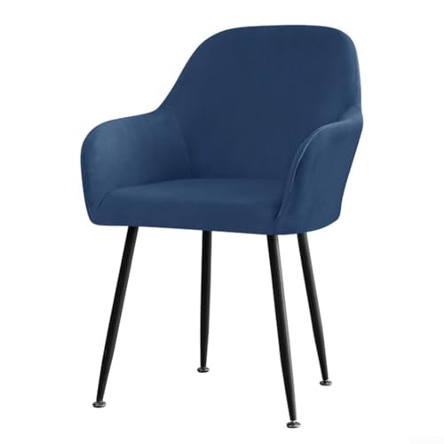 Stuhlhusse, Fuchs, Samt, für Zuhause und Hotel, pflegeleicht, Marineblau Stuhlhusse, Fuchs, Samt, für Zuhause und Hotel, pflegeleicht, Marineblau von Getdoublerich