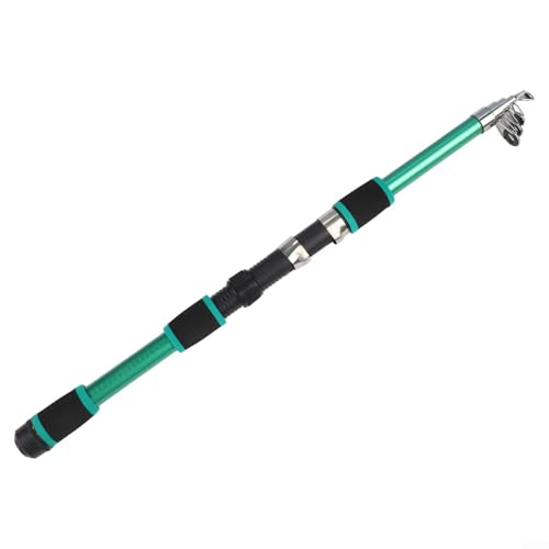 Teleskop-Angelrute aus Kohlefaser für Kombi-Angelrute, leichtes Ruten-Set, entworfen für Angelanwendungen (grün) von Getdoublerich