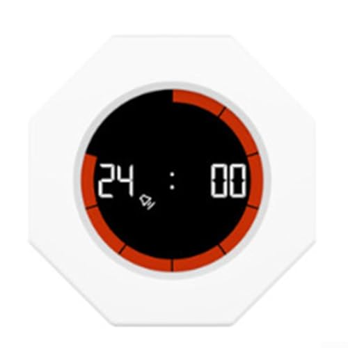 Tragbarer MultiHexagon Cube Timer mit wiederaufladbarem Akku und Schwerkraftsensor für einfaches Zeitmanagement überall (weiß) von Getdoublerich