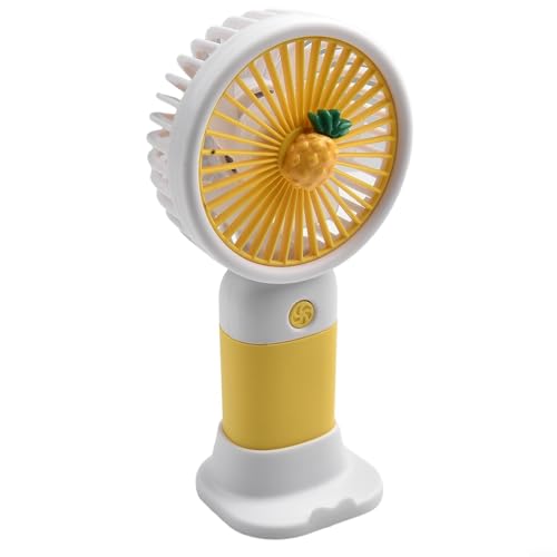Tragbarer USB-Handventilator, für Reisen und Schreibtisch, für den persönlichen Gebrauch (gelb) von Getdoublerich