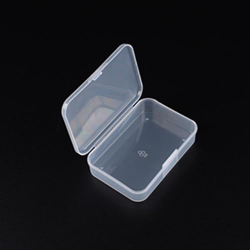 Transparente Kunststoff-Aufbewahrungsbox für kleine Komponenten, Schrauben und Zubehör mit mehreren Fächern für effizientes Platzmanagement (5,5 x 5,5 x 2 cm) von Getdoublerich