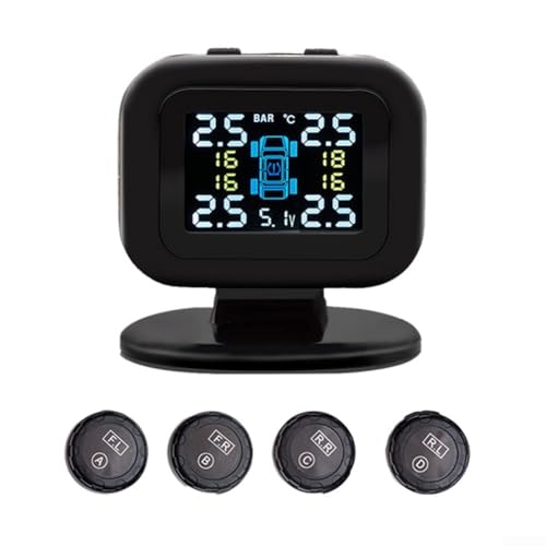 USB-Reifendruckkontrollsystem Mini Wireless Gerät mit 4 Sensoren und LCD für die Sicherheit im Auto USB-Reifendruckkontrollsystem Mini Wireless Gerät mit 4 Sensoren und LCD für die Sicherheit im Auto von Getdoublerich