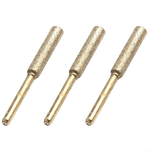 Vereinfachte Wartung der elektrischen Säge mit diesem dreiteiligen Kettensägen-Schleiferstein-Set jetzt erhältlich (Gold 4–5,5 mm) von Getdoublerich