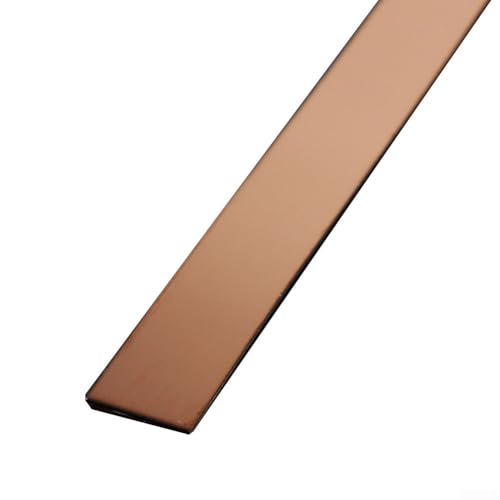 Verschönern Sie Ihr Zuhause mit einer 5 m langen Edelstahl-Spiegelwand für Tiefe (Roségold) von Getdoublerich