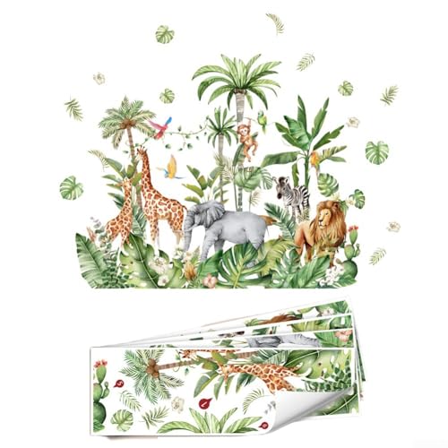 Wandtattoo-Set Wildtiere, 4-teilig, zur Verschönerung von Kinder- und Spielzimmern Wandtattoo-Set Wildtiere, 4-teilig, zur Verschönerung von Kinder- und Spielzimmern von Getdoublerich