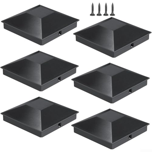 Zaunpfosten Abdeckungen 6er Set mit Schrauben perfekt für 3 5x3 5 Holzpfosten u Zaunpfosten Abdeckungen 6er Set mit Schrauben perfekt für 3 5x3 5 Holzpfosten u von Getdoublerich