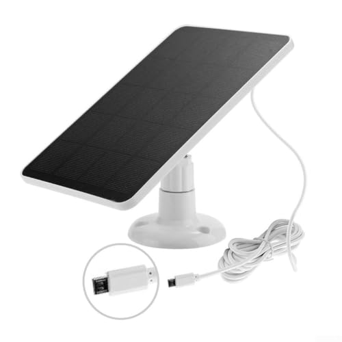 Zuverlässiges 4-W-Solarpanel für Blink Camera 9, 25,6 m langes Kabel für optimale Ladeposition, (B Weiß) von Getdoublerich