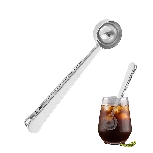 Beutel Clip Löffel - Mehrzweckschaufel Clip zum Verschließen von Beuteln - Home Coffee für Tee, Zucker, Mehl, Kaffeebohnen, Proteinpulver, Milchpulver Geteawily von Geteawily
