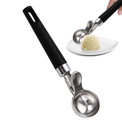 Eisportionierer - Keksteigportionierer Mit Rutschfestem Griff,Edelstahl Kugelformer Mit Bequemem Griff Für Küchen Bäckereien Desserts Fleischbällchen Muffins Süßigkeiten Buffet von Geteawily