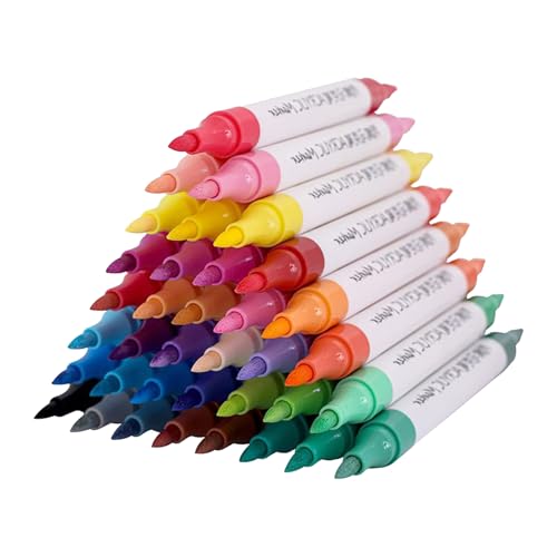 Geteawily Acrylmalstifte Zum Malen,72 Farben Acrylmarker-Set | 36 Stück Künstlerbedarf Für Leinwand Keramik Holz Textil Metall Stein Papier – Für Kinder Und Erwachsene Geteawily Acrylmalstifte Zum Malen,72 Farben Acrylmarker-Set | 36 Stück Künstlerbedarf Für Leinwand Keramik Holz Textil Metall Stein Papier – Für Kinder Und Erwachsene von Geteawily