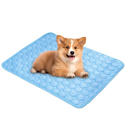 Geteawily Hundekühlmatte - Sommer Hundematte Kühlend Klappbar - Wiederverwendbar Kühlbett Katze Tragbar Reise Garten Outdoor von Geteawily