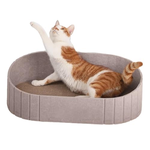 Geteawily Katzenbett - Filz Katzenbett - Kratzfeste Beißfeste Matte Bequem Nest Für Reise Sofa Innenraum Auto Außen Bereich Stuhl Fensterbank Couch von Geteawily