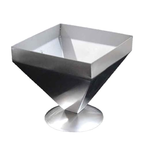 Geteawily Pyramiden Lebensmittelform | Pyramidenförmige Fleischform Aus Edelstahl - Servierplatte Küchenbackform Metallform für Salate Reis Dessert Restaurant Buffet Imbiss von Geteawily