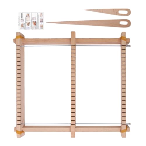 Geteawily Webset Für Kinder,Holz Webrahmen Set - Wiederverwendbares Strickgarn Werkzeug, Einfach zu Bedienen Handstrickmaschine für Anfänger Erwachsene Kinder von Geteawily