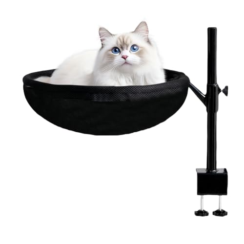 Katzenbett Schreibtischmontage,Katzen Schreibtisch Hängematte - Verstellbarer 360° Drehbarer Möbelhängesessel Mit Abnehmbarem Waschbarem Bezug Katzenbett Schreibtischmontage,Katzen Schreibtisch Hängematte - Verstellbarer 360° Drehbarer Möbelhängesessel Mit Abnehmbarem Waschbarem Bezug von Geteawily