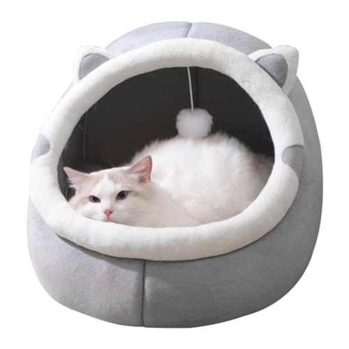 Geteawily Katzenhaus Höhle - Katzenbett Für Indoor Katzen | Katzenhaus Hundehaus Hundehöhle Katzenhöhle Katzen Haus Süßes Katzenhöhlenbett Gemütliches Weiches Katzenhaus Für Wohnungskatzen von Geteawily