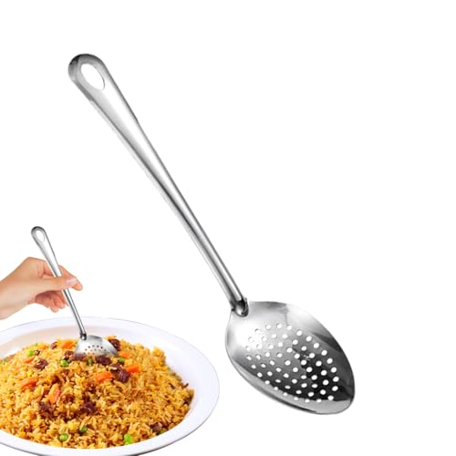 Lochlöffel Zum Kochen | 38 cm Edelstahl Schöpfkellen mit Löchern - Antihaft-Küchenutensilien Zum Abgießen Rühren Braten Backen Lochlöffel Zum Kochen | 38 cm Edelstahl Schöpfkellen mit Löchern - Antihaft-Küchenutensilien Zum Abgießen Rühren Braten Backen von Geteawily