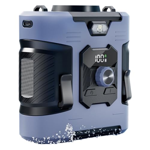 Tragbarer Halsventilator, 100 Stufen Geschwindigkeitsregelung Tragbarer Lüfter, Wiederaufladbar Gebläse Mit LED Licht Für Wandern Gartenarbeit Fischen Arbeit Reise Tragbarer Halsventilator, 100 Stufen Geschwindigkeitsregelung Tragbarer Lüfter, Wiederaufladbar Gebläse Mit LED Licht Für Wandern Gartenarbeit Fischen Arbeit Reise von Geteawily