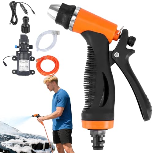 Tragbarer Hochdruckreiniger | Tragbarer Druckreiniger für Auto & Fahrzeugreinigung,Elektrisches Gerät Mit Auto-Stop Für Boote Böden Terrassen Gehwege Zäune Einfahrten von Geteawily