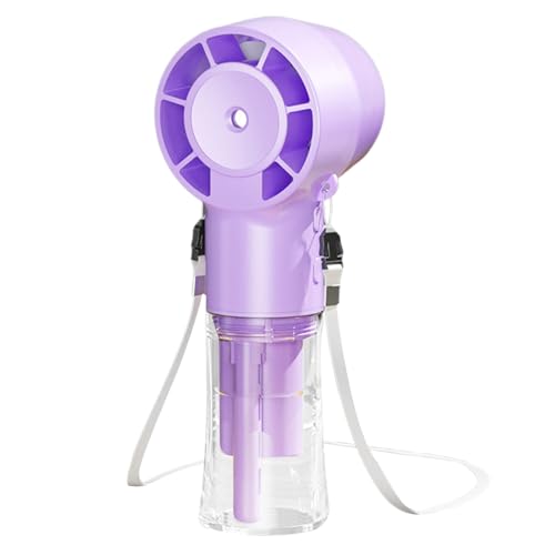 Tragbarer Wasser Ventilator - 12000 U/min Hochgeschwindigkeits-Ventilator mit Sprühnebel - Handheld Leiser Kühlmister 1200mAh Bei Für Garten Pool Wandern Sport Camping von Geteawily