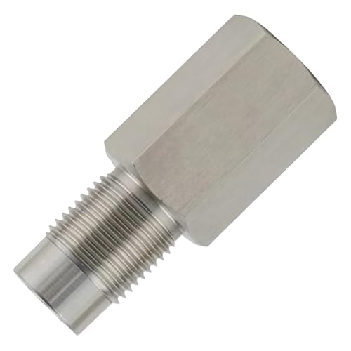 Verlängerungsfitting | Schlauchadapter Edelstahl - Hitzeabweisend Länge 5,8 cm Gewinde M18×1.5 Duschrohr Verbinder Für Küche Garten Sanitär Badezimmer von Geteawily
