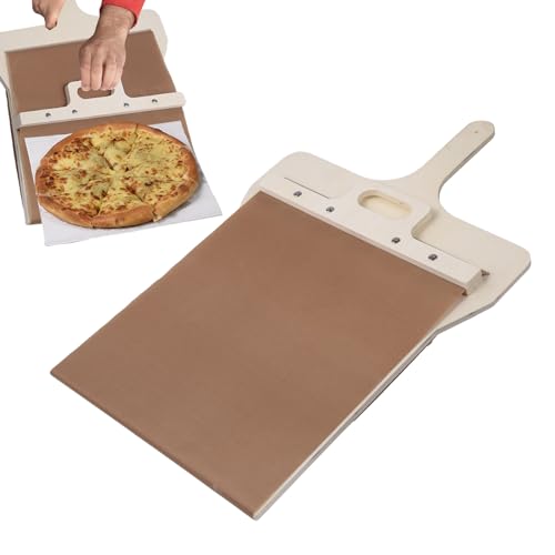 Verschiebbarer Pizzaschieber | Sliding Pizza Peel | Pizzaspatel Für Den Ofen | Pizzaschieber Mit Griff | Verschiebbarer Pizzaofen Drehschieber Mit Aufhängeloch | Pizzaspatel Für Innen Und Außenöfen von Geteawily