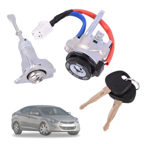 Getfarway Auto Vollschließzylinder Set 81970-3XA00 Kompatibel mit Hyundai Elantra 2011 2012 2013 2014 2015 2016 1.8L 2.0L 1x Zündschalter / 1x Türschloss vorne links / 2x Universalschlüssel Getfarway Auto Vollschließzylinder Set 81970-3XA00 Kompatibel mit Hyundai Elantra 2011 2012 2013 2014 2015 2016 1.8L 2.0L 1x Zündschalter / 1x Türschloss vorne links / 2x Universalschlüssel von Getfarway