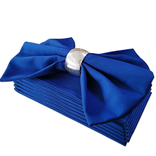 Getfitsoo Stoffservietten 6er Set, 100% Baumwolle, wiederverwendbar für den täglichen Gebrauch, perfekt für Weihnachten/Thanksgiving Esstisch (Blau) von Getfitsoo