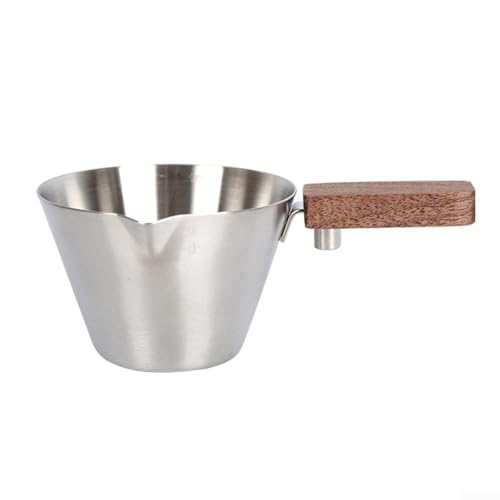 120 ml Espresso-Messbecher mit integrierter Skala aus 304 Edelstahl für Genauigkeit (natürliche Farbe) von Gettimore