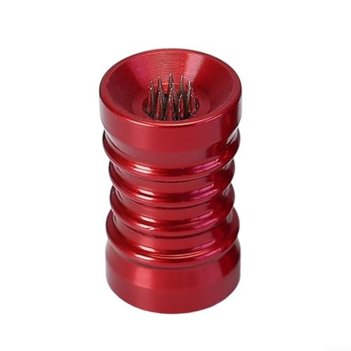 2 in 1 Snooker Pool Queue Tip Scuffer und Shaper Tool zur Beibehaltung der Form der Queue-Spitze und Verbesserung der Kreide Grip (rot) von Gettimore