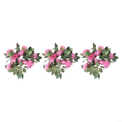 2 x 2 m Pfingstrosen-Girlande für kreative Akzente zu Hause, perfekt für Hochzeiten und festliche Anlässe (rosa lila) von Gettimore