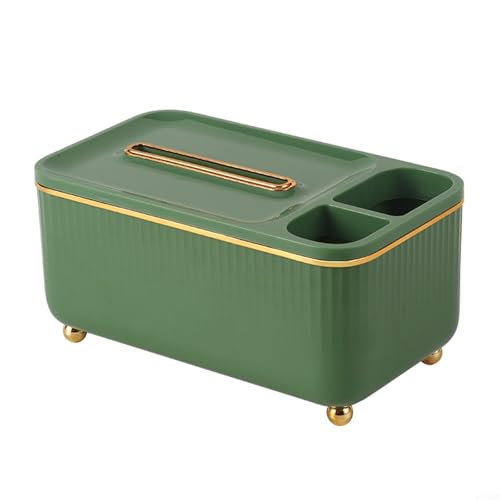 Abnehmbare Taschentuchbox-Abdeckung, Fernbedienungs-Aufbewahrungsbox, multifunktionaler Halter (grün) von Gettimore