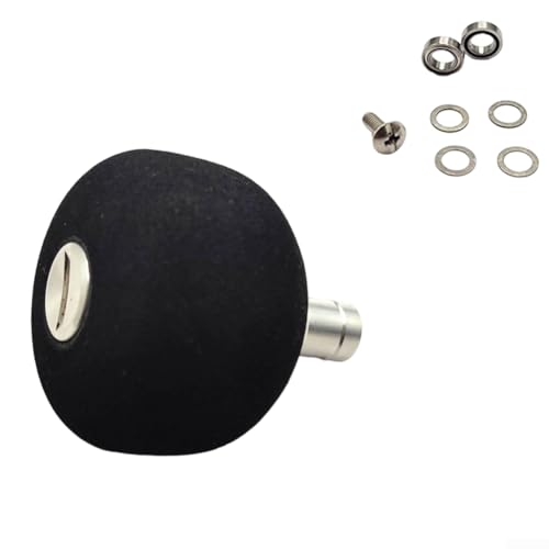 Angelrolle EVA sphärischer Knauf DIY Upgrade Kit mit Kugellagern Unterlegscheiben Schrauben zum Gießen und Rollen Anpassung (Silber) von Gettimore