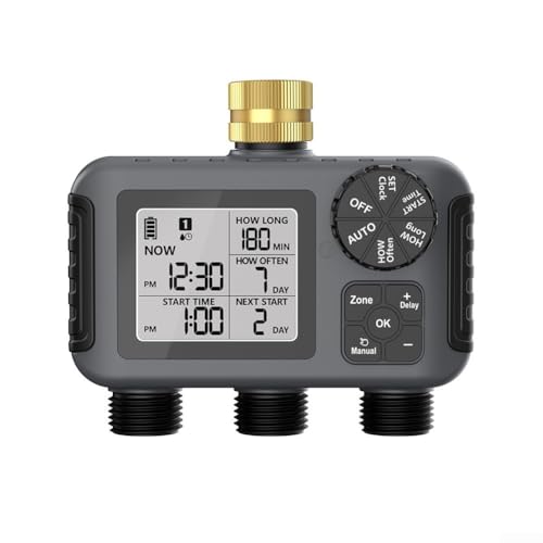 Automatischer Timer mit drei Ventilen für optimale Gartenbewässerung mit Regenverzögerung Automatischer Timer mit drei Ventilen für optimale Gartenbewässerung mit Regenverzögerung von Gettimore