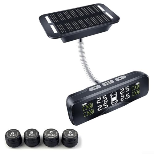 Automotive TPMS mit 4 externen Sensoren, echter Überwachung und Multi-Alarm-Funktionen für umfassende Reifengesundheit von Gettimore